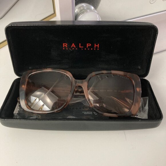 Ralph Lauren -Shiny Pink Gradient Havana Sunglasses - Picture 2 of 3
